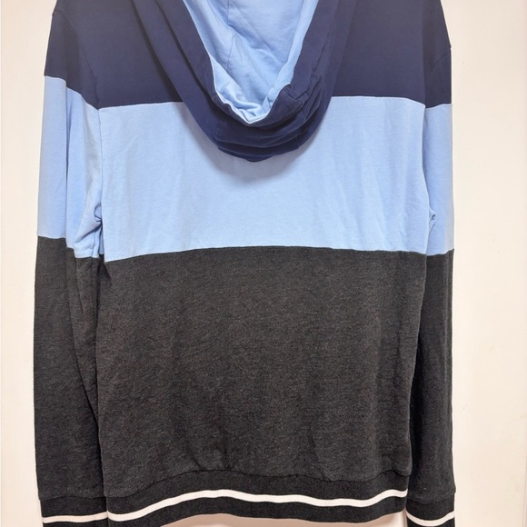 Calvin Klein Tri-Tone Hoodie - Navy, Light Blue, Charcoal - Picture 2 of 3